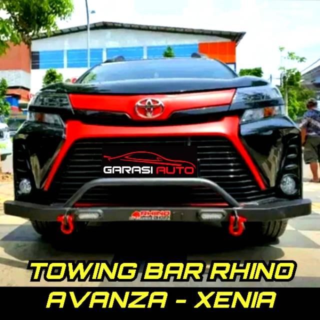 Tanduk Depan Towing Bar Mobil Avanza Xenia Original Bumper Guard Rhino Bahan Besi Tebal Berkualitas