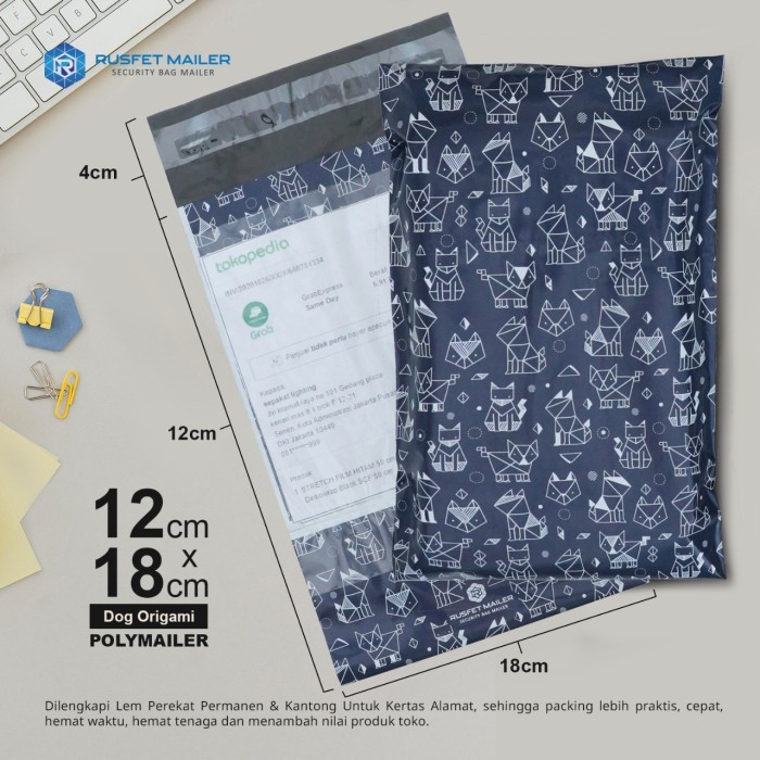 

Sale Amplop Plastik Polymailer Dog Origami - 2 Variasi (Ada Kantong Alamat)