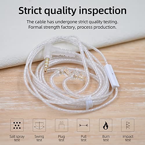 Kabel Kz Silver Upgrade With Mic Kz Cable Type B / C Edx Zsn Pro Ultra