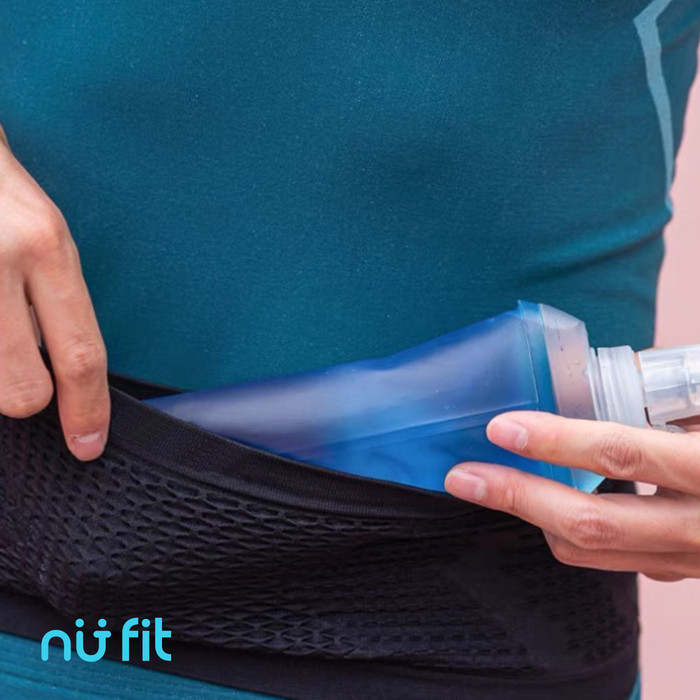 Nu Fit - Running Belt / Tas Pinggang Elastis / Tas Lari Pria Elastis