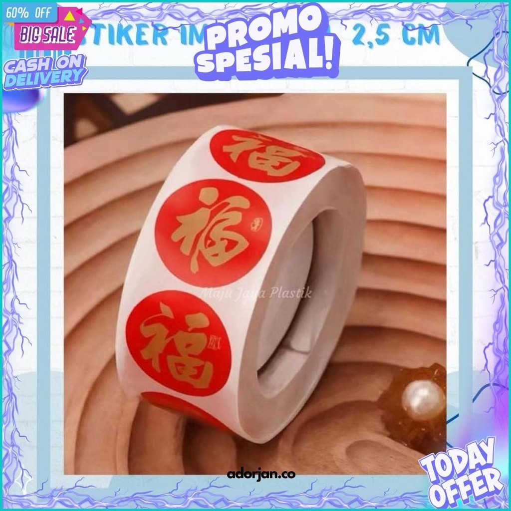 

Stiker Fuk Isi 10 Sticker Fu Sticker Imlek Cny Stiker Label Happy Chinese New Year Segel Kemasan Hampers Souvenir Gift Promo