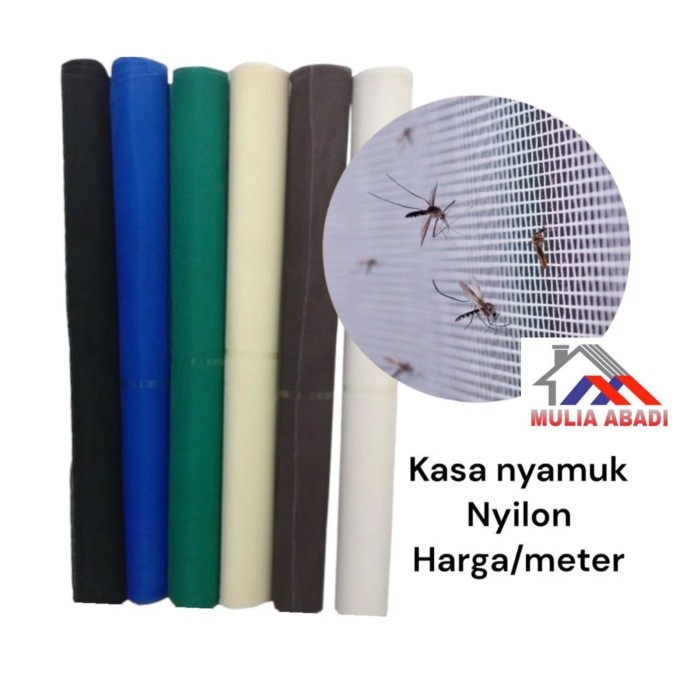 Per Meter Kawat Nylon /Kawat Kain Kassa Strimin Jaring Anti Serangga