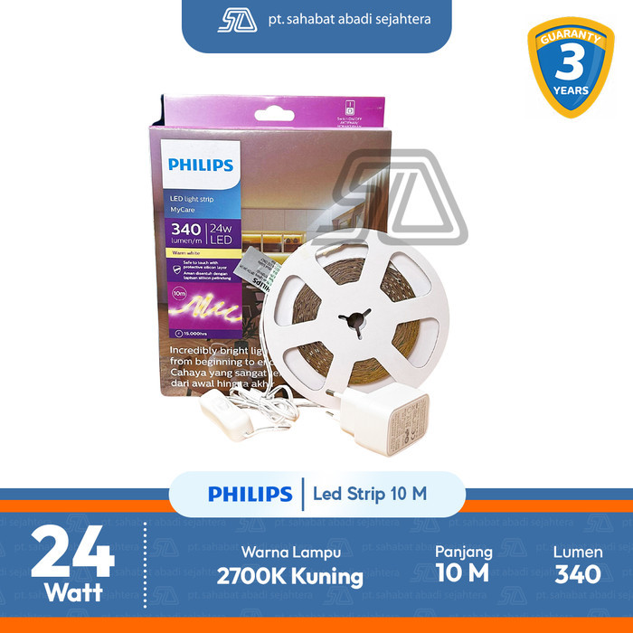 Lampu Philips LED Strip MyCare 24W 10M Kuning 2700K