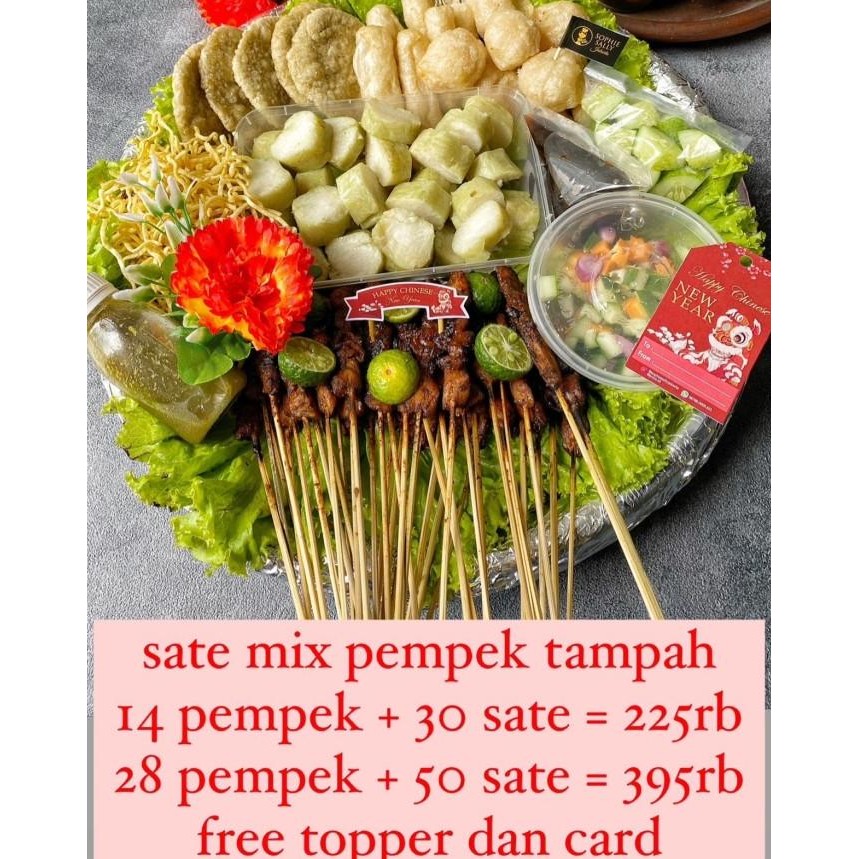 

''Terlaris" Sate Mix Pempek Tampah Hampers Imlek / Cny Edition 2023 Murah