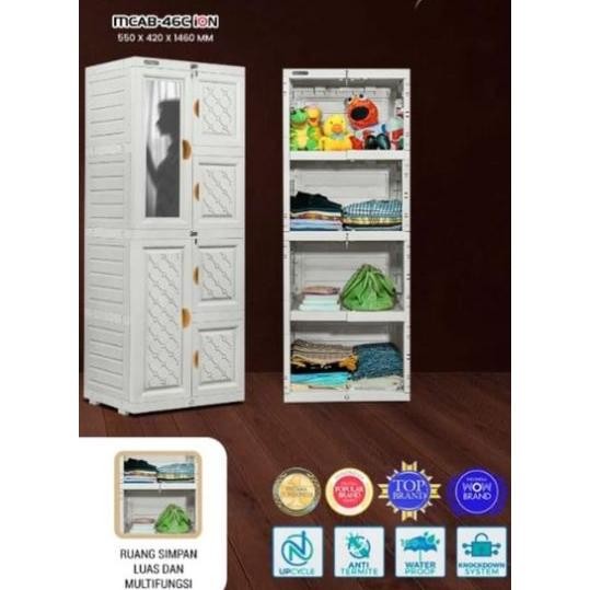 LEMARI PLASTIK NAPOLLY MINICAB ION MURAH LEMARI PLASTIK JUMBO NAPOLLY