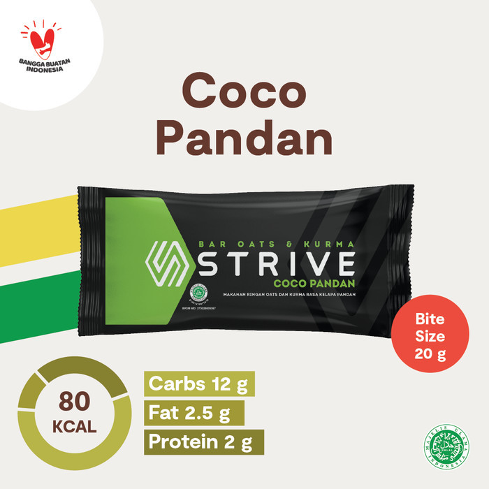 

Strive Bite Size rasa Coco Pandan 1 Box isi 5pcs LIMIT EDITION