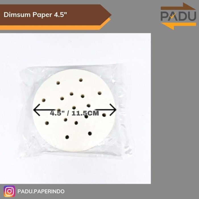 

Dimsum Paper 4.5" / 11.5 cm (White) - 500pcs Kertas Alas Dimsum STOK TERBATAS