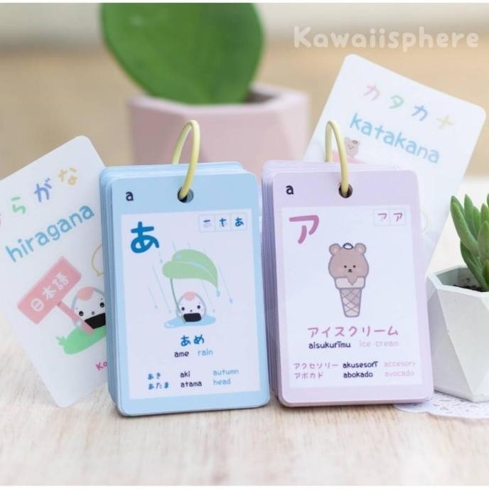 HOT SALE Hiragana / Katakana Flash Card Learn Japanese Kana Study Card