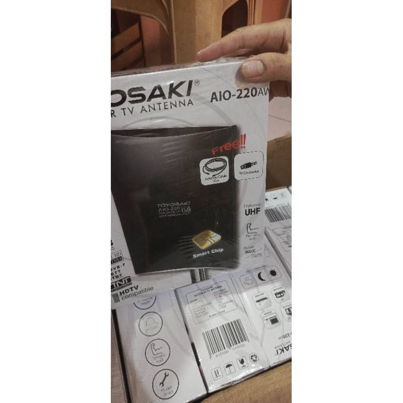 ANTENA TV TOYOSAKI, ANTENA DIGITAL BEST SELLER ANTENA TV AIO 220 TOYOSAKI PEMAKAIAN LUAR DALAM,