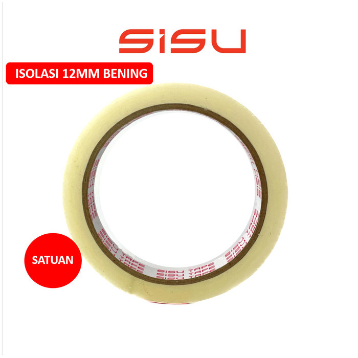 

Isolasi / Solatip Bening Sisu Tape 12Mm X 72Yard 1/2 Inch