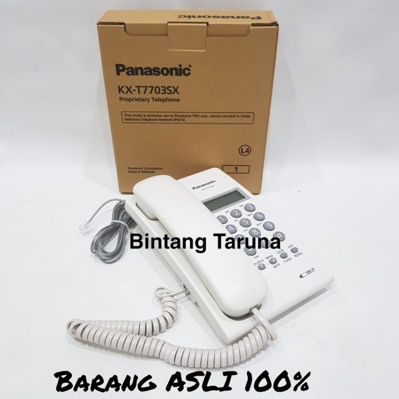 Telepon Kabel Panasonic KX-T7703 Pesawat Telepon Panasonic KX-T7703 (Putih)