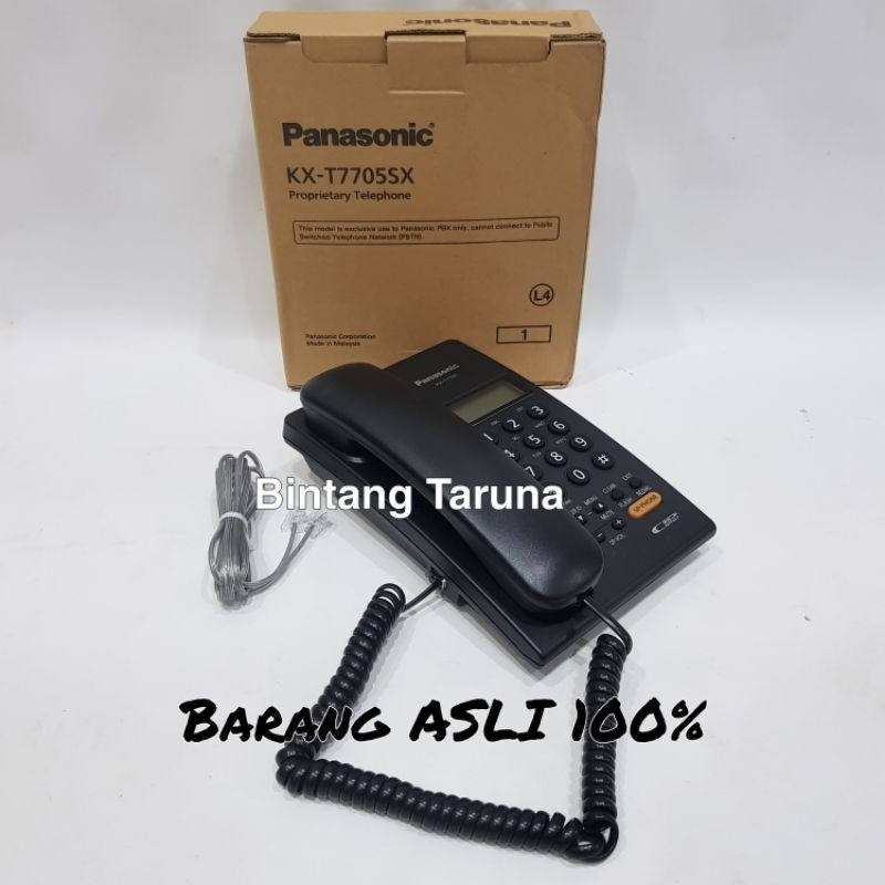 Telepon Kabel Panasonic KX-T7705 Telepon Panasonic T7705 (Hitam)