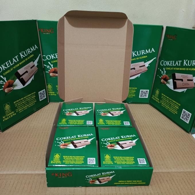 

Baru Coklat Kurma Isi 80 Pcs/Cokelat Kurma D'King