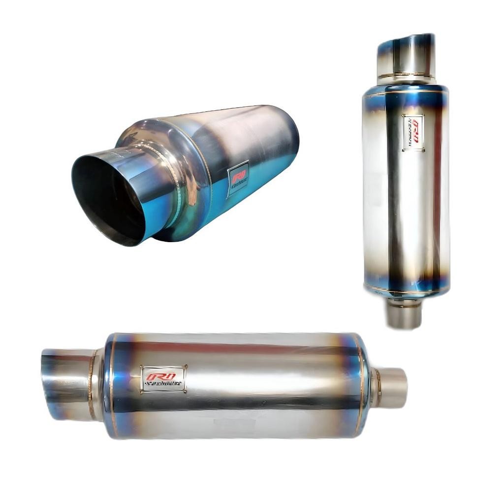 Ord Muffler V2 Pro Series Knalpot Racing Mobil Titanium Sandblast Finish Suara Bass