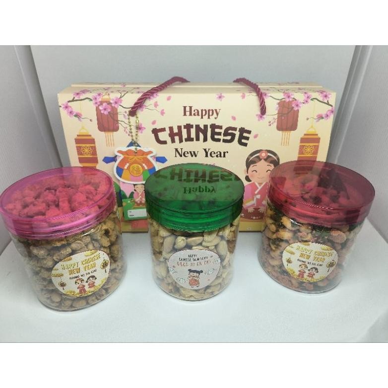 

BR - Hampers Imlek Chinese New year JC (C) Hampers Set isi 3 Toples 300g / Toples + box CNY + free kartu ucapan CNY TERLARIS