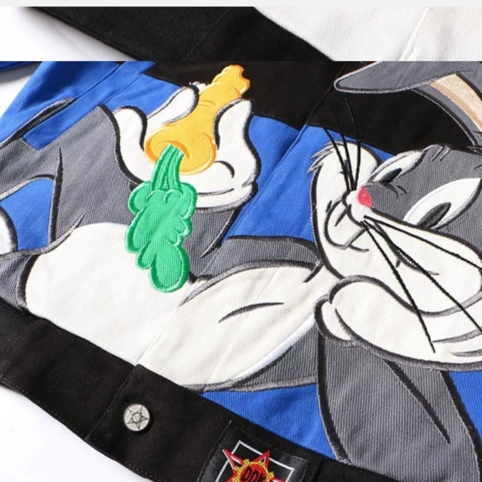 Murah Varsity Jacket Dudack unisex bunny jaket baseball jacket vintage bunny Non COD
