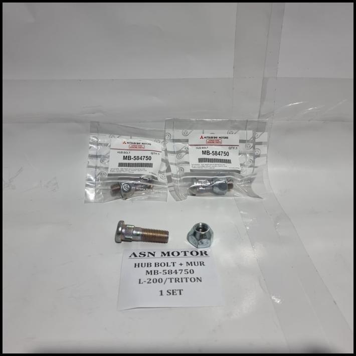 BEST DEAL HUB BOLT + NUT BAUT RODA +, MURKHUSUS BUAT MOBIL TRITON ATAU L200 