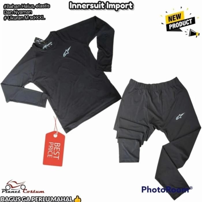 INNERSUIT BAJU DALAMAN WEARPACK BODY PROTECTOR  BALAP TOURING HARIAN ALP MOTOR - HITAM SIZE L