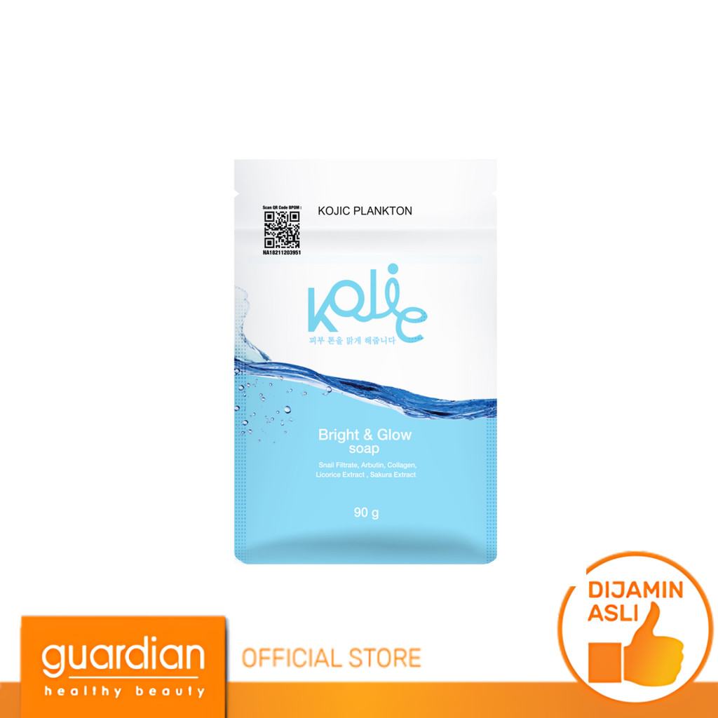 Kojic Plankton Bright & Glow Whitening Soap / Sabun Pencerah 90Gr
