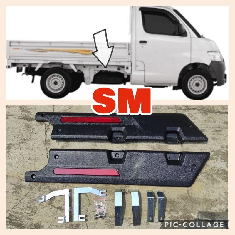 Sepasang Cover Tutup Bak Samping/Perisai Bak Samping Daihatsu Gran Max Pick Up Tutup Bak Grand Max