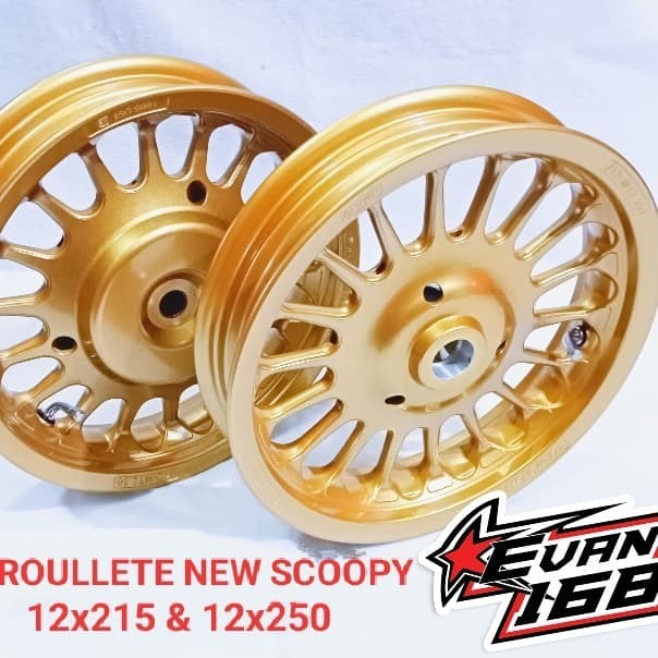 VELG RACING VND RING 12 ROULETTE ALL NEW SCOOPY FI 2018 GOLD MATTE
