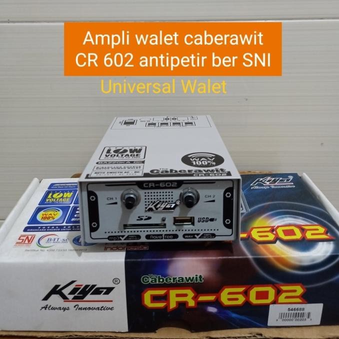 Ampli Walet Kiya Cr 602 Bisa 400 Tweeter Premium Produk