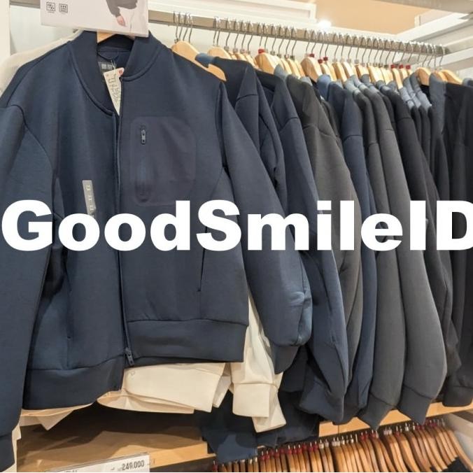 Jastip Jaket Sweat Dry Hoodie Ultra Stretch Retsleting Pria Uniqlo Berkualitas