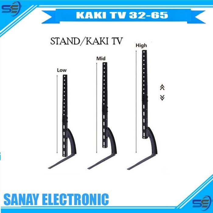 BRACKET STAND KAKI TV 32-65 INCH LG SAMSUNG SONY TCL. ALL MREK TV