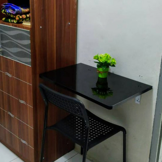 MEJA LIPAT DINDING KOMPUTER / KERJA / SETRIKA LAUNDRY CUSTOM