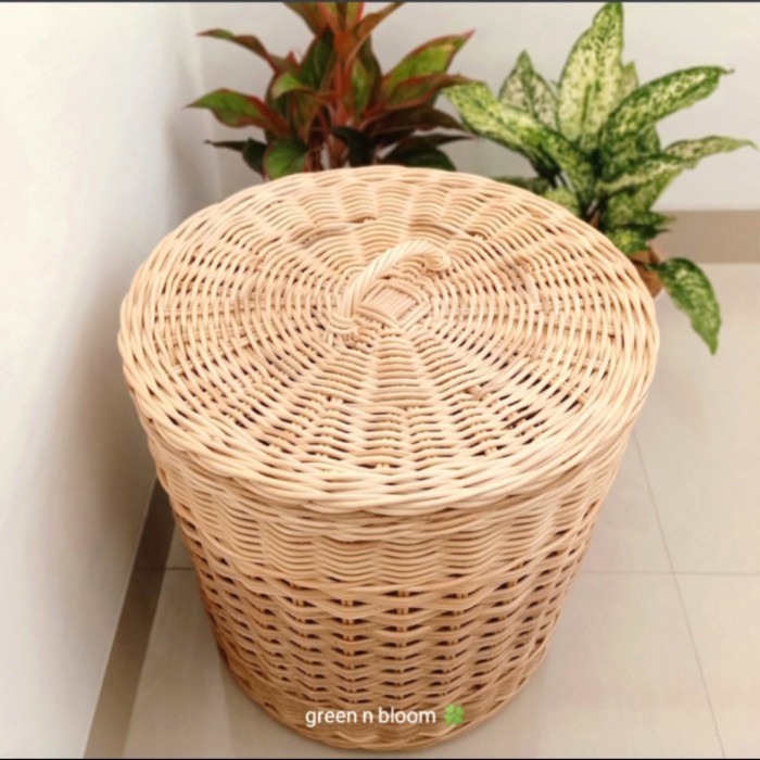 KERANJANG ROTAN LAUNDRY BESAR KERANJANG SERBAGUNA