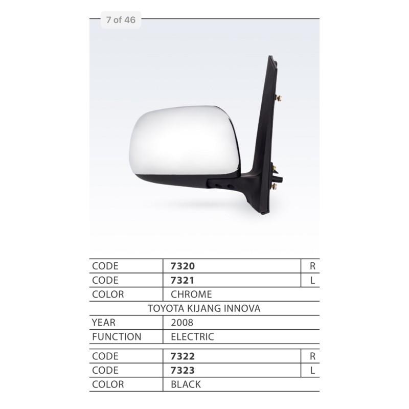 Spion Toyota Innova Elektric Hitam Rh 08 Emgi 7322 Emgi -51840-