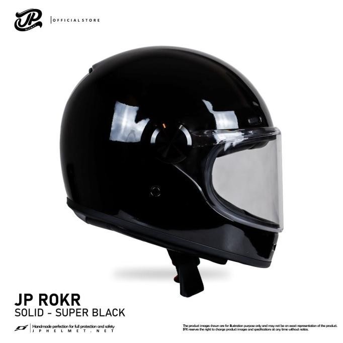 Helm Fullface Retro JP Rokr - Solid