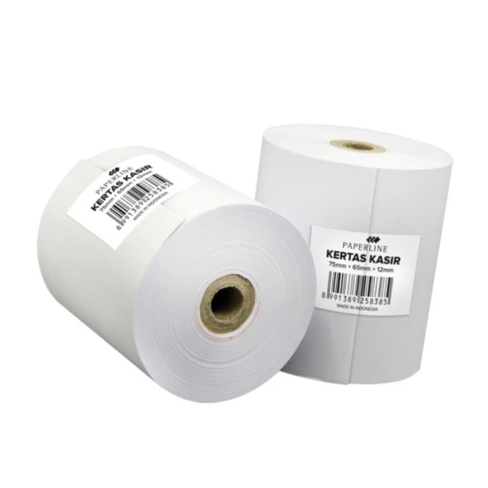 

Paperline Register Roll 1 Ply Telstrook 75 X 65 Mm / Paperline Kertas Struk Kasir 1 Ply Rangkap