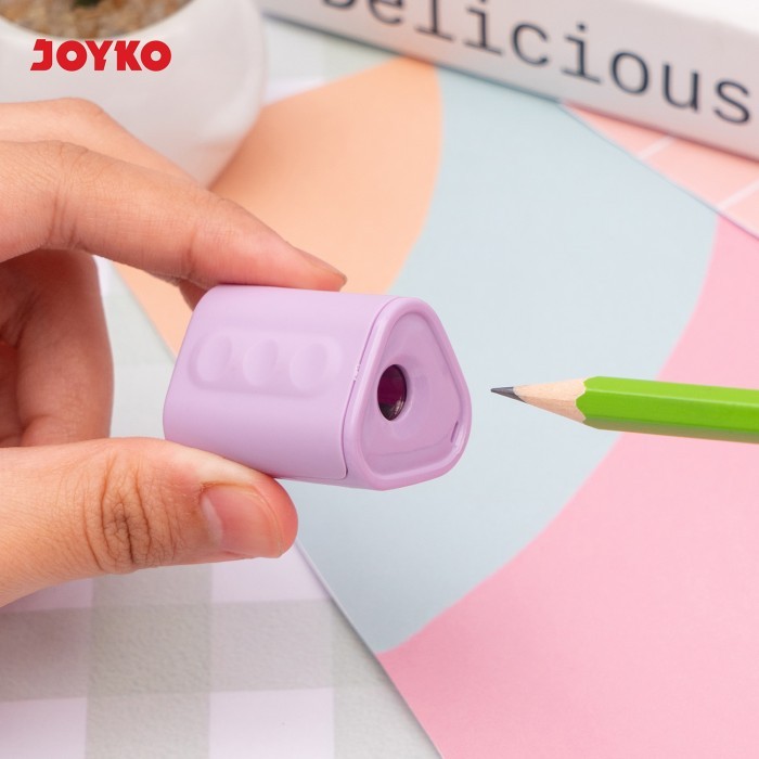 

Joyko Sharpener Pencil / Serutan Rautan Pensil Peruncing Pensil Anak B-174