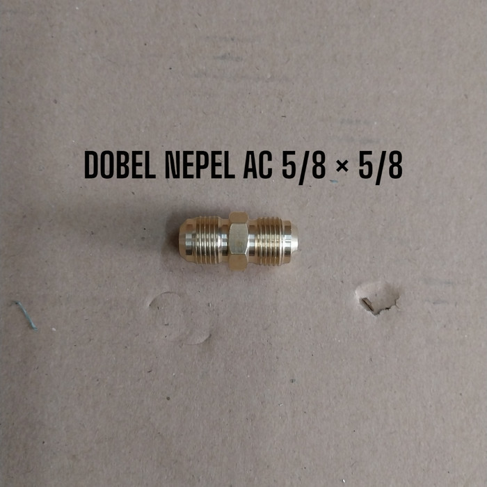 DOBEL NEPEL AC 5/8 5/8 NEPEL TENGAH SAMBUNGAN PIPA TEMBAGA 5/8 5/8 TERBAIK