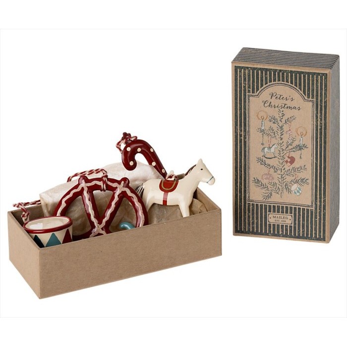 Maileg Metal Ornament Set - Peter's Christmas