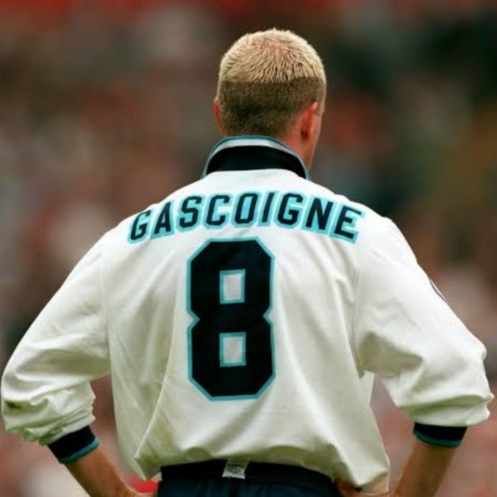 Murah [ NAMESET ] ENGLAND INGGRIS 1996 / 1997 HOME GASCOIGNE 8 Non COD