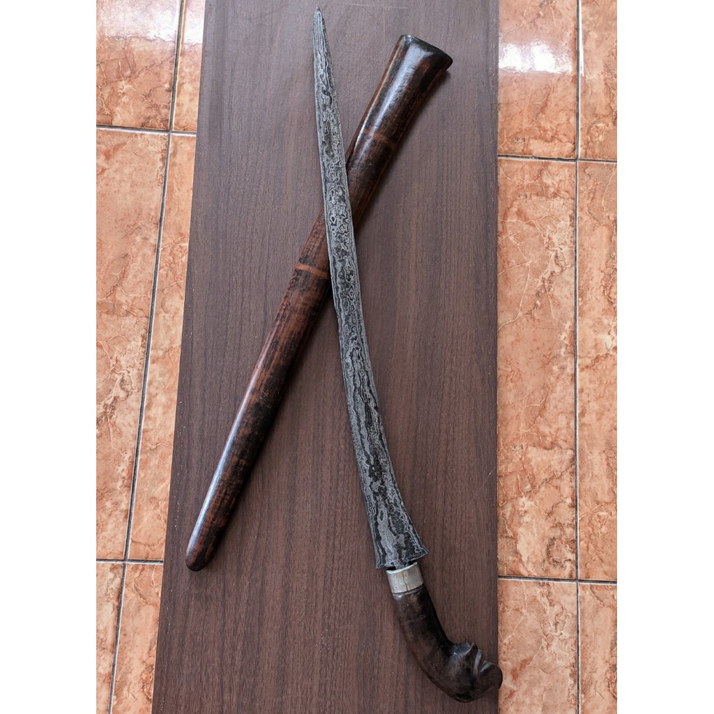 Pedang Pusaka Sepuh TUS Suduk Maru Udan Mas Tiban Mataram Ndeling Panjang Nyandhang Kolektor Item