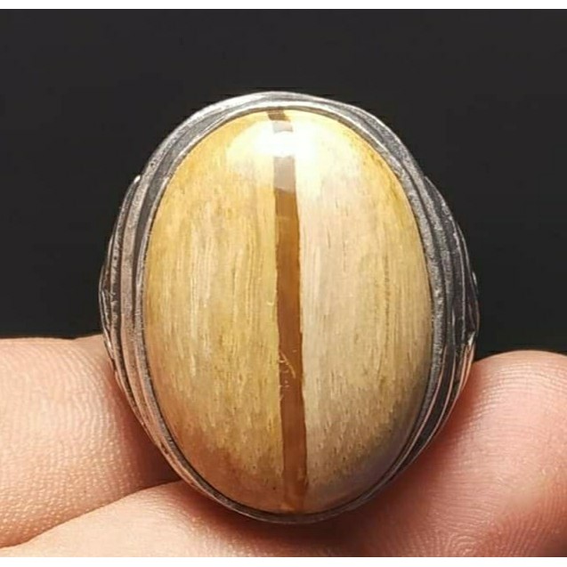 Natural Galih Kelor Kristal Super Motif Kendit Tembus Plong Senter Mulus No Minus Kolektor Item