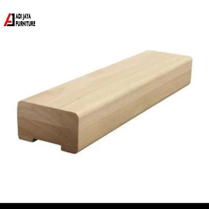 Pegangan Tangga Handrail Custom Kayu Jati Free Ongkir