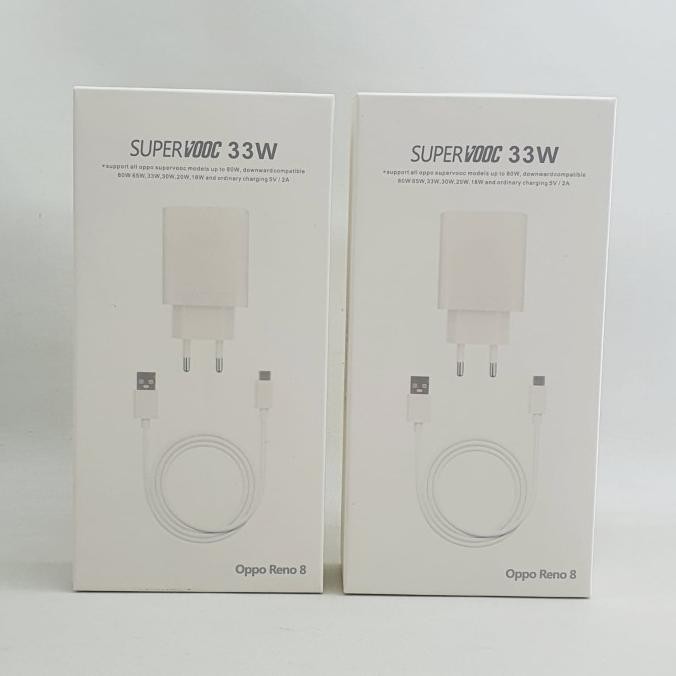 Charger Oppo Reno 8 33 Watt Super Vooc Type C Fast Charging Original