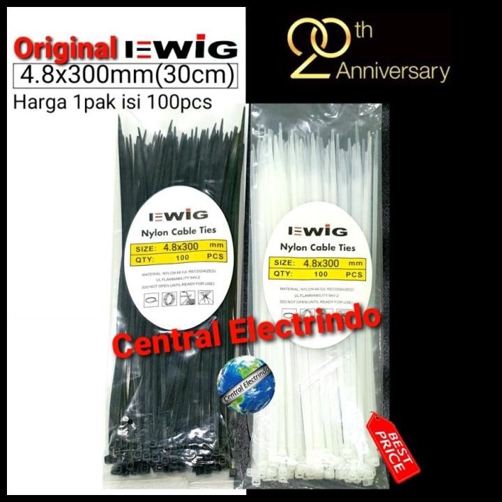 

DISKON EWIG KABEL TIES 4.8MMX30CM (300MM). - HITAM !!!!!!