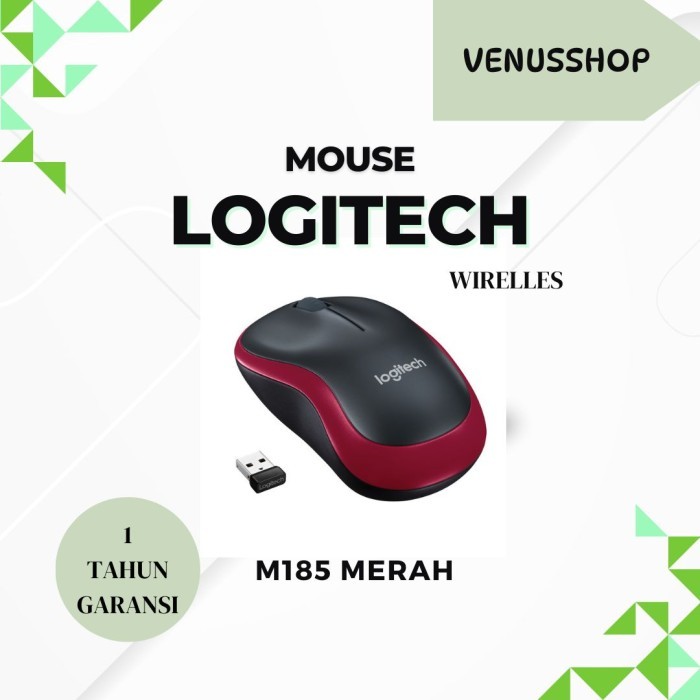 LOGITECH WIRELESS MOUSE M185 ORIGINAL 100% / M 185