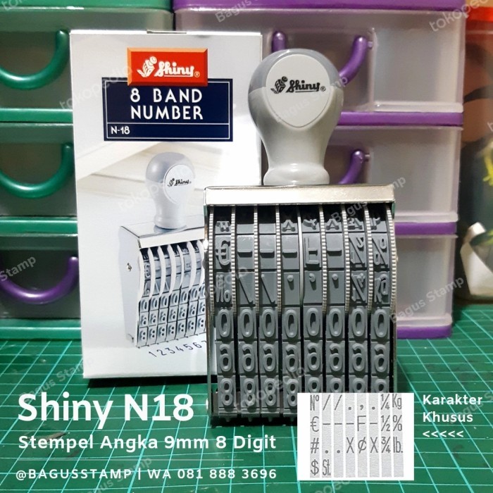 

Stempel Manual Huruf Angka 8 Digit 9mm 9 mm Shiny N 18 / N-18