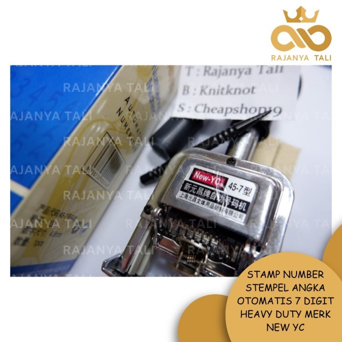 

HOT SALE! STAMP NUMBER STEMPEL ANGKA OTOMATIS 7 DIGIT HEAVY DUTY MERK NEW YC