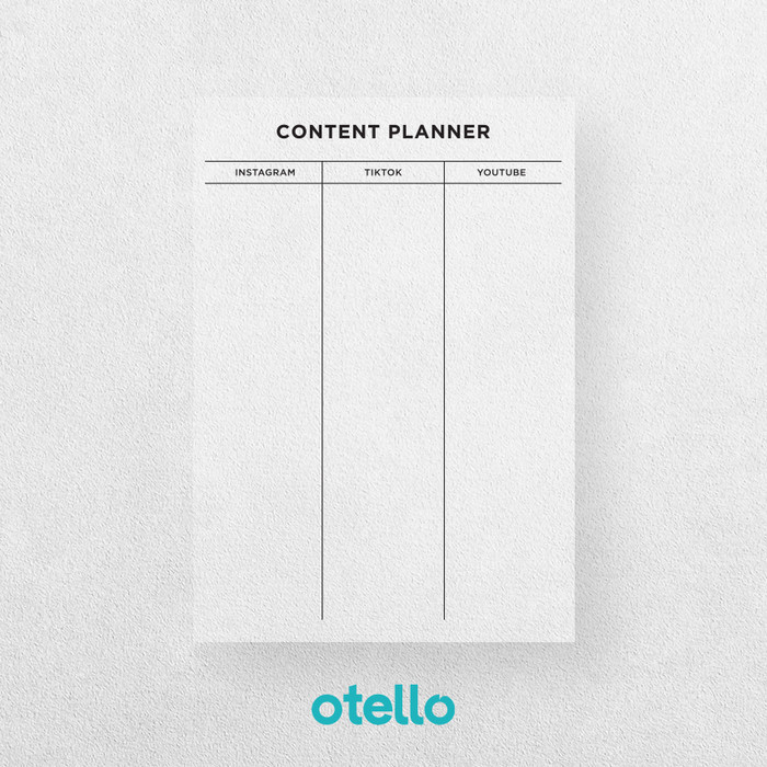 

Content Planner Jadwal Konten Akrilik Schedule Acrylic Kantor Kerja