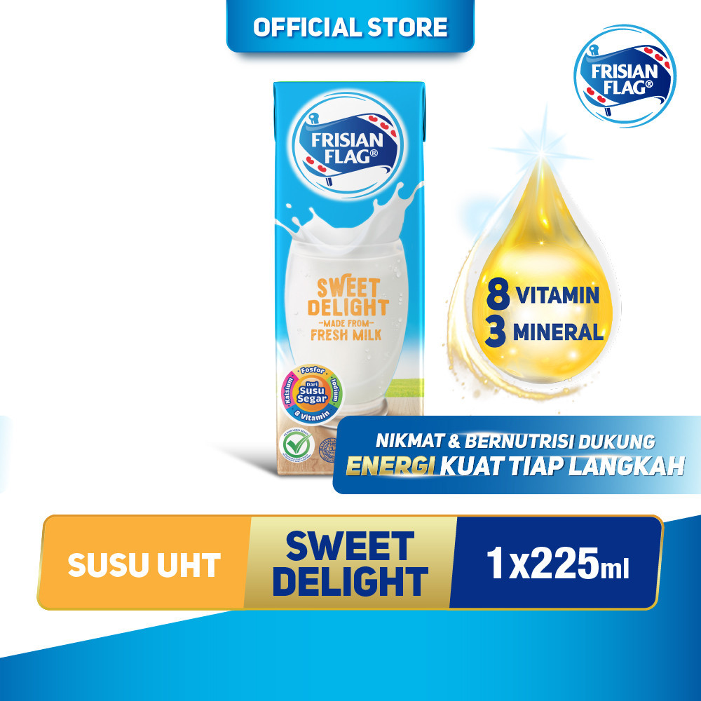 

Frisian Flag Susu UHT Sweet Delight 225ml - 1 pcs