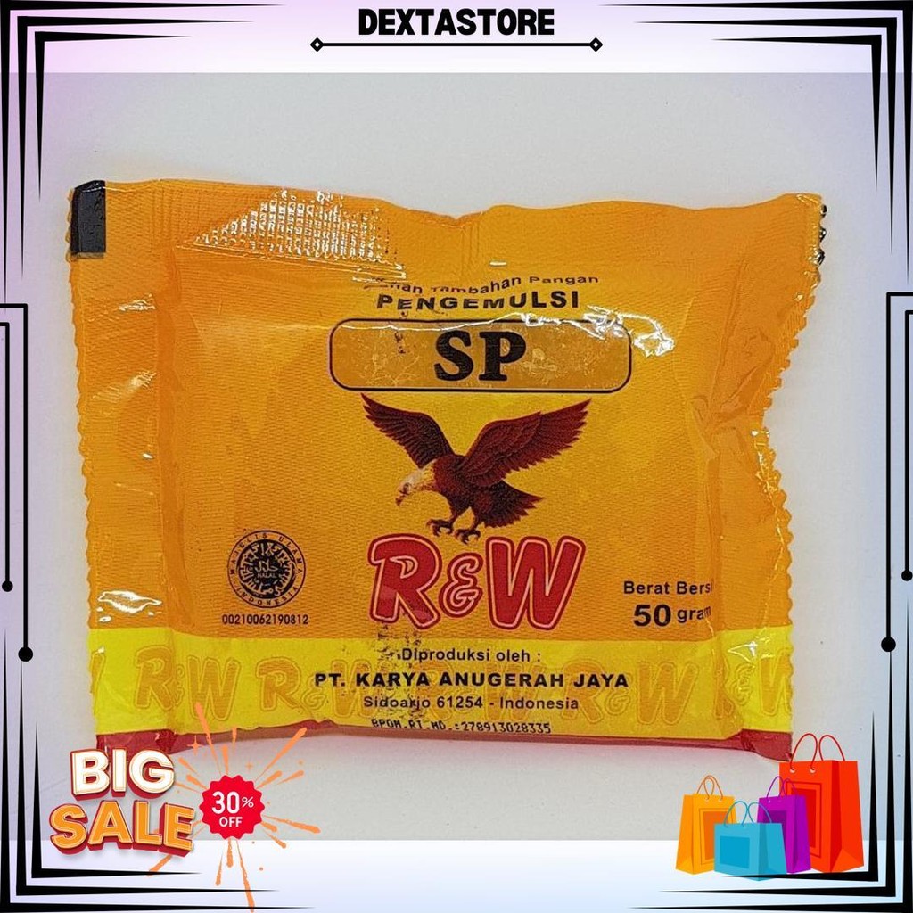 

Emulsifier Kue/Pengemulsi Kue/ Sp 50 Gr R&W Rajawali Bj Promo 1.1