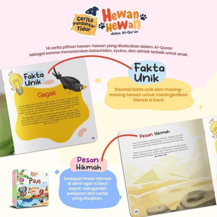 

Buku Serial Cerita Pengantar Tidur Hewan Hewan dalam AlQuran ziyad