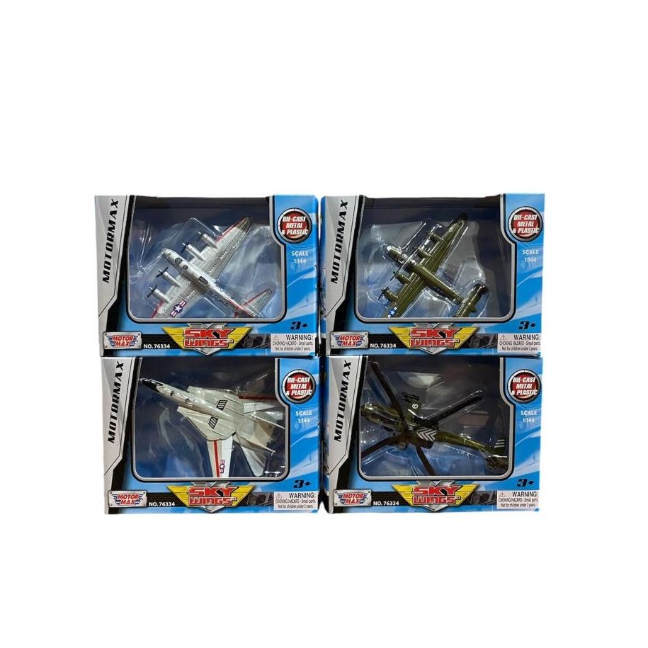 

diskon! motormax 1:144 diecast pesawat sky wings mm-76334